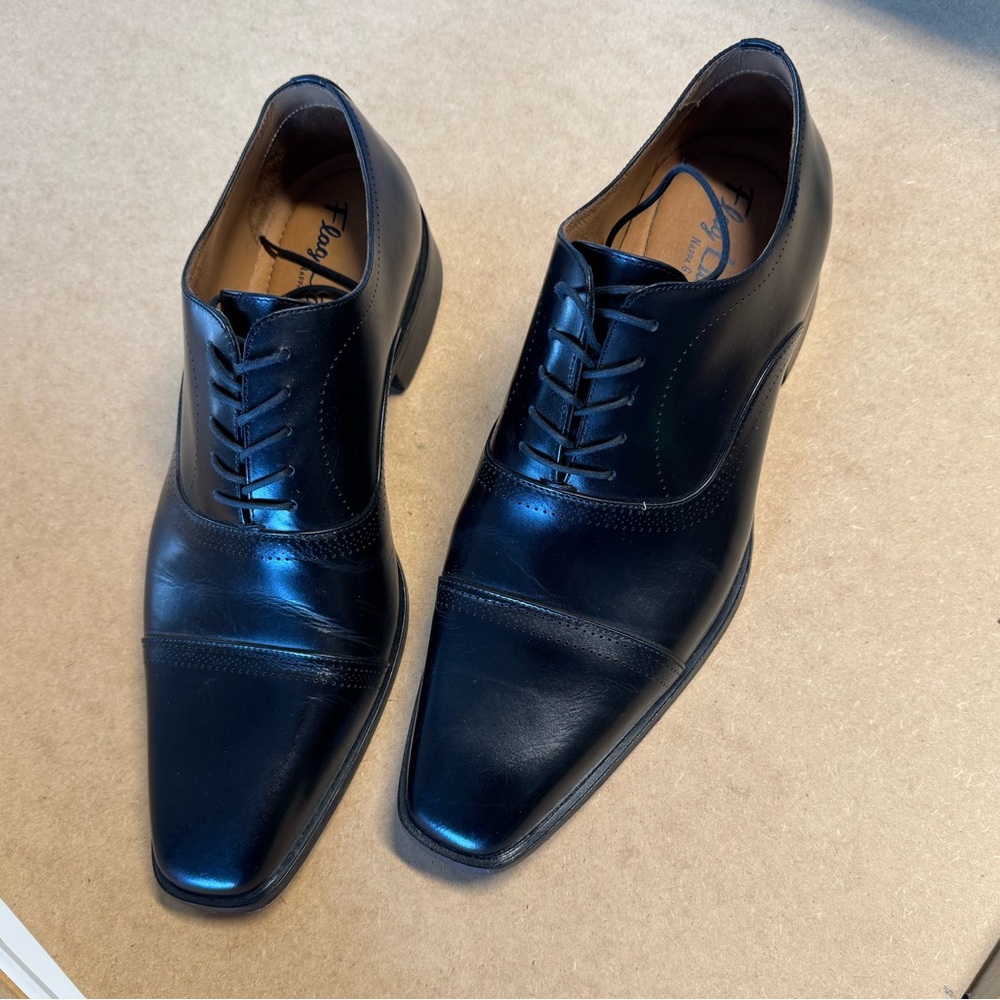 Elegant Black Leather Dress Shoes